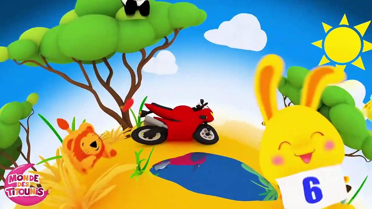Les couleurs avec les voitures véhicules - Chansons et comptines Titounis