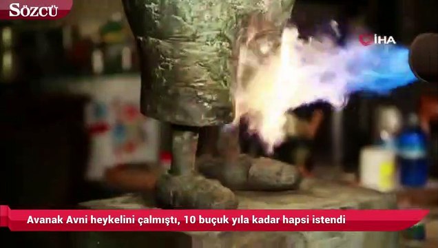 Avanak Avni heykelini çalmıştı, 10 buçuk yıla kadar hapsi istendi