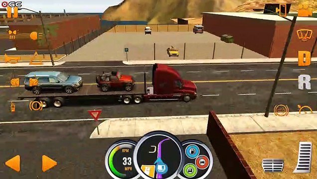 Truck Simulator USA Red Big Truck - MAP Miami Cargo Cars - Android Gameplay FHD