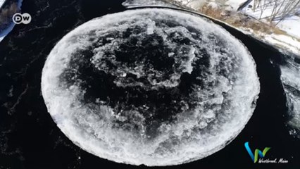 Nehirde dönen buz diski nasıl oluştu?