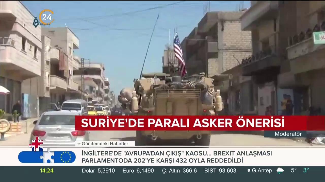 Suriye'de paralı asker önerisi