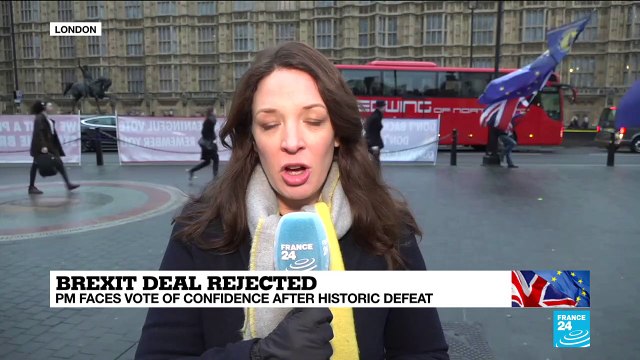 Brexit: Theresa May faces vote of confidence after worst defeat in modern UK history