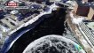Etats-Unis : un disque de glace se forme sur une rivière