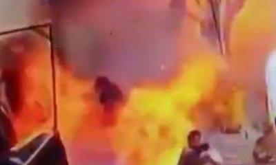 Münbiç'te ABD askerlerine yapılan saldırı kamerada