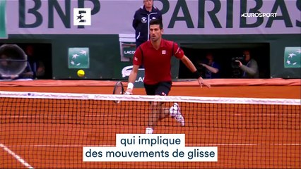 Djokovic a 60 secondes pour vous expliquer... l'art de la glissade