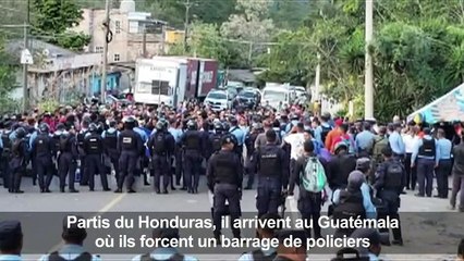 Honduras: un millier de migrants sur la route des États-Unis