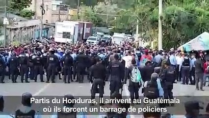 Honduras: un millier de migrants sur la route des États-Unis