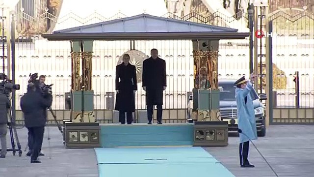 Cumhurbaşkanı Erdoğan, Hırvatistan Cumhurbaşkanı Kolinda Grabar Kitaroviç'i resmi törenle karşıladı