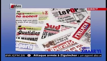 REPLAY - Revue de Presse - Pr : MAMADOU MOUHAMED NDIAYE - 16 Janvier 2019