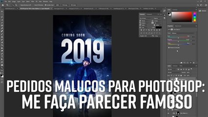 Pedidos malucos para Photoshop: um cartaz de estrela de Hollywood