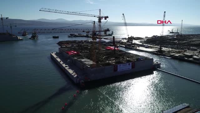 Çanakkale 1915 Çanakkale Köprüsü Kule Kesonu Denizle Buluştu