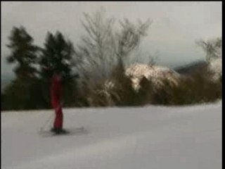 Noël au ski : les progrès de Léna