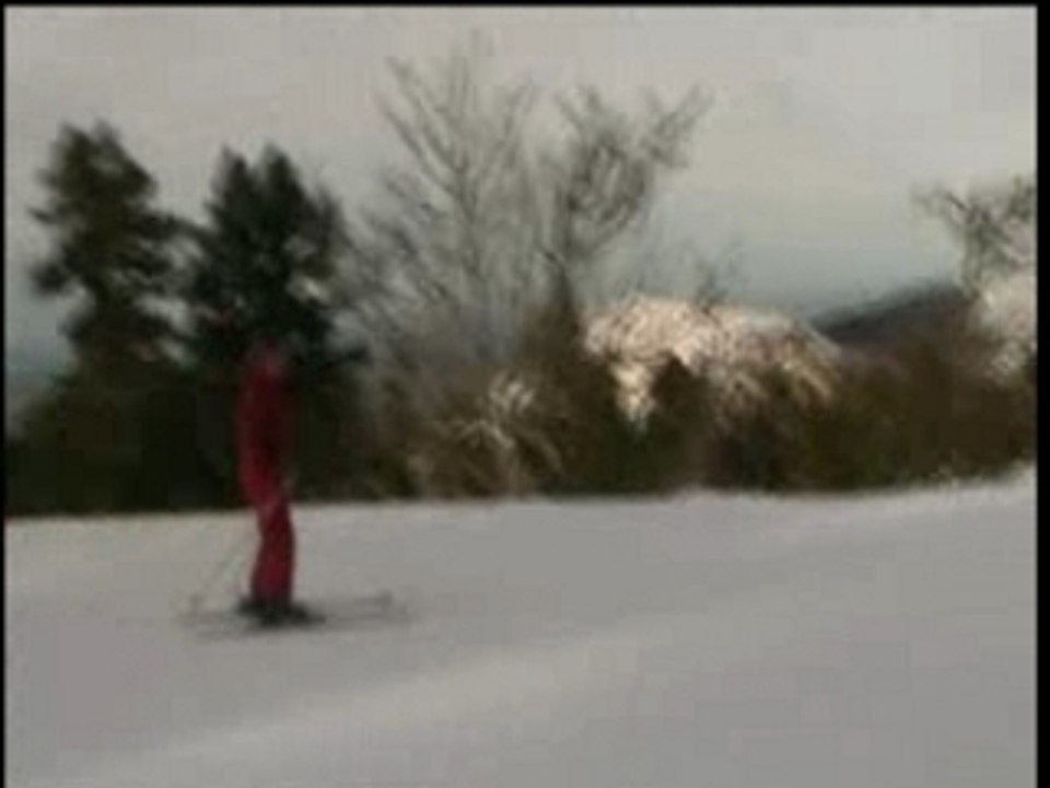 Noël au ski : les progrès de Léna