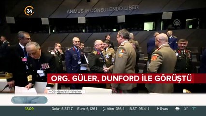 Güler ile Dunford bir araya geldi