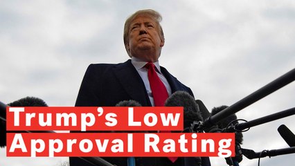 Télécharger la video: Donald Trump Approval Rating Average Lowest Since World War II