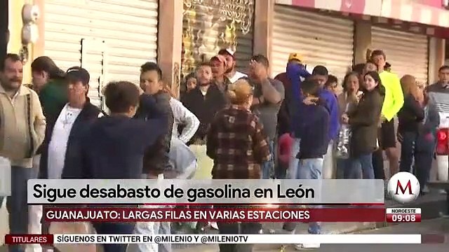 Sigue desabasto de gasolina en León, Guanajuato