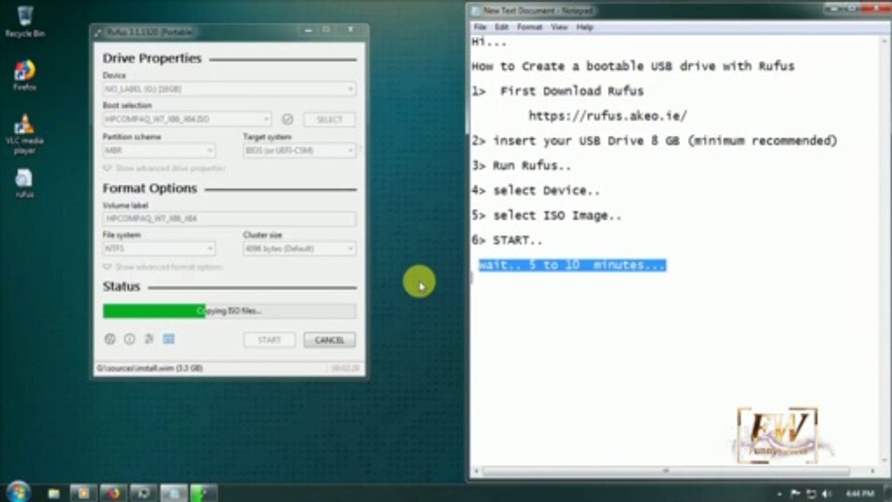 How to Create a bootable USB drive with Rufus 2019
