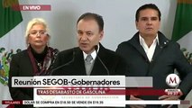 Conferencia sobre reunión entre Segob y Gobernadores