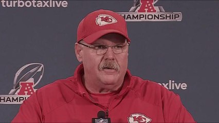 Andy Reid addresses the media ahead of AFC Championship