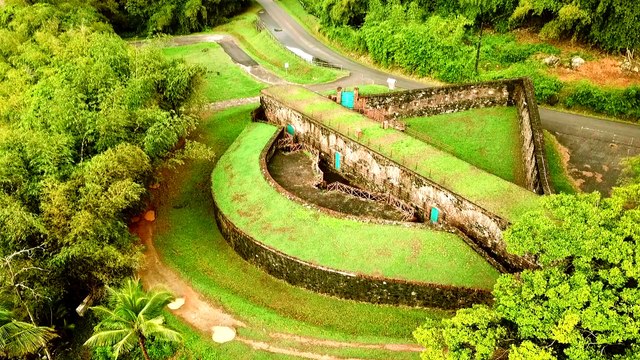 Fort diamant en Guyane vue au drone un film de Lionel Fouré FL Production