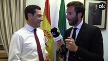 Moreno a Ojeda: “Lo importante es quitar impuestos malditos en Andalucía para liberar a las familias”