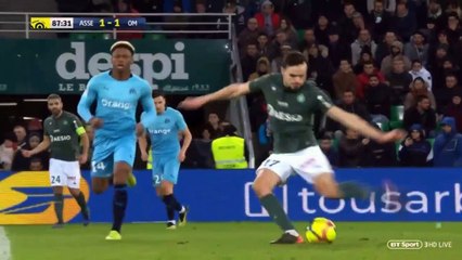 Wahbi Khazri Goal - Saint Etienne 2 - 1 Marseille (Full Replay)