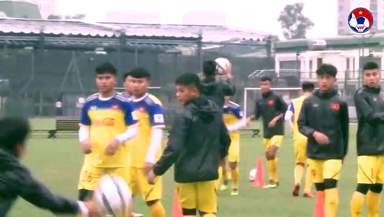 ĐT U22 Việt Nam miệt mài tập luyện chiều 17.01 | VFF Channel