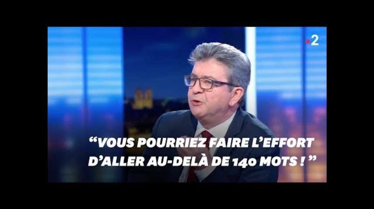 Jean-Luc Mélenchon accuse Anne-Sophie Lapix de tronquer ses propos... avant de faire de même