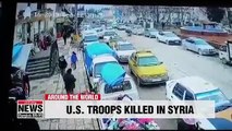 Two U.S. soldiers killed in Syria in suicide bombing claimed by ISIS