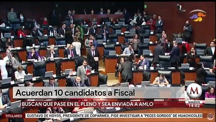Senado acuerda lista de 10 candidatos a fiscal general