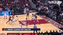 Louisville's Jordan Nwora Takes Off Against Boston College