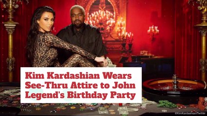 Kim Kardashian Goes Over The Top Sexy For John Legend Birthday Bash