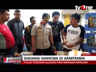 Polisi Temukan Gudang Penyimpanan Narkoba di Apartemen