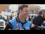 Colin Ingram spoke to media at Adelaide Airport before the Strikers flew to Melbourne