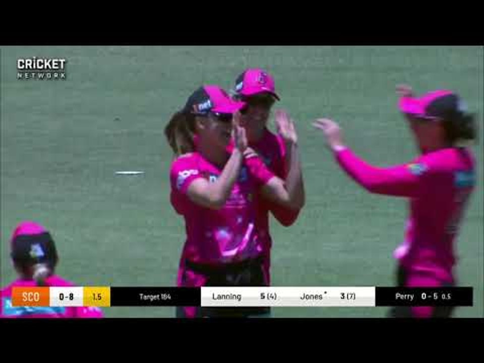 Erin Burns catch  Sydney Sixers v Perth Scorchers