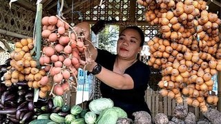 Selling Local Fruits During Town Anniversary