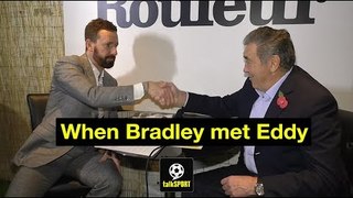 Sir Bradley Wiggins meets Eddy Merckx