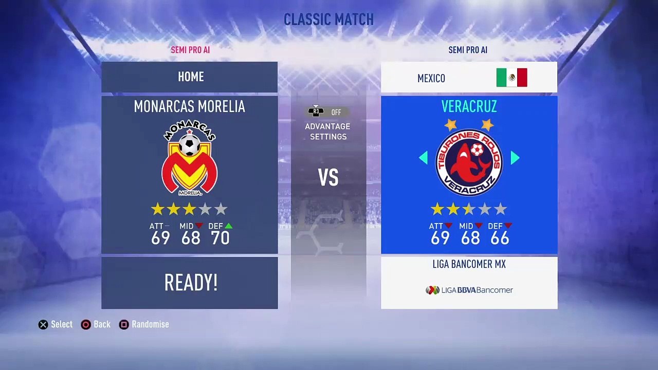 Liga MX - Veracruz @ Monarcas Morelia - FIFA 19 Simulation Full Game 18/1/19