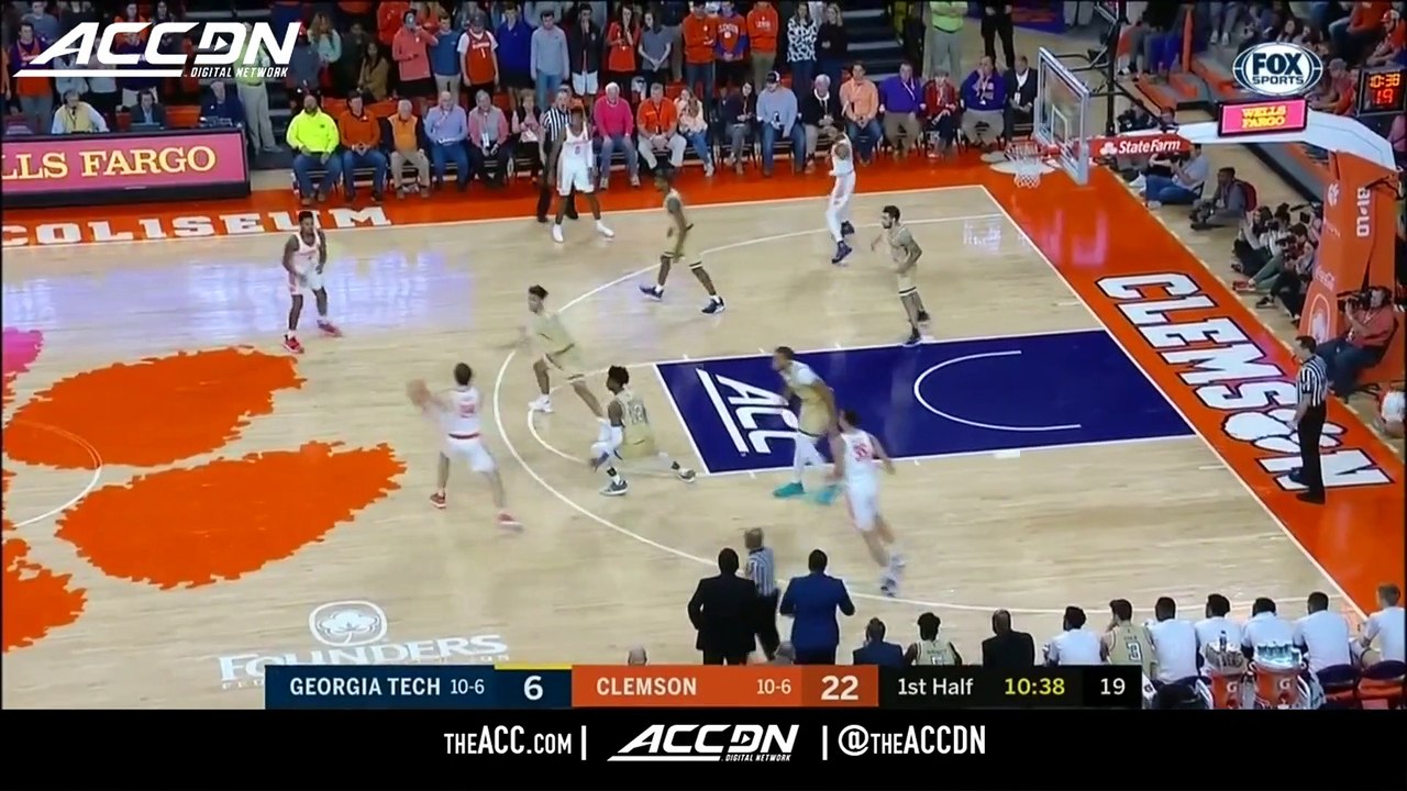 Georgia Tech vs. Clemson Basketball Highlights (2018-19)