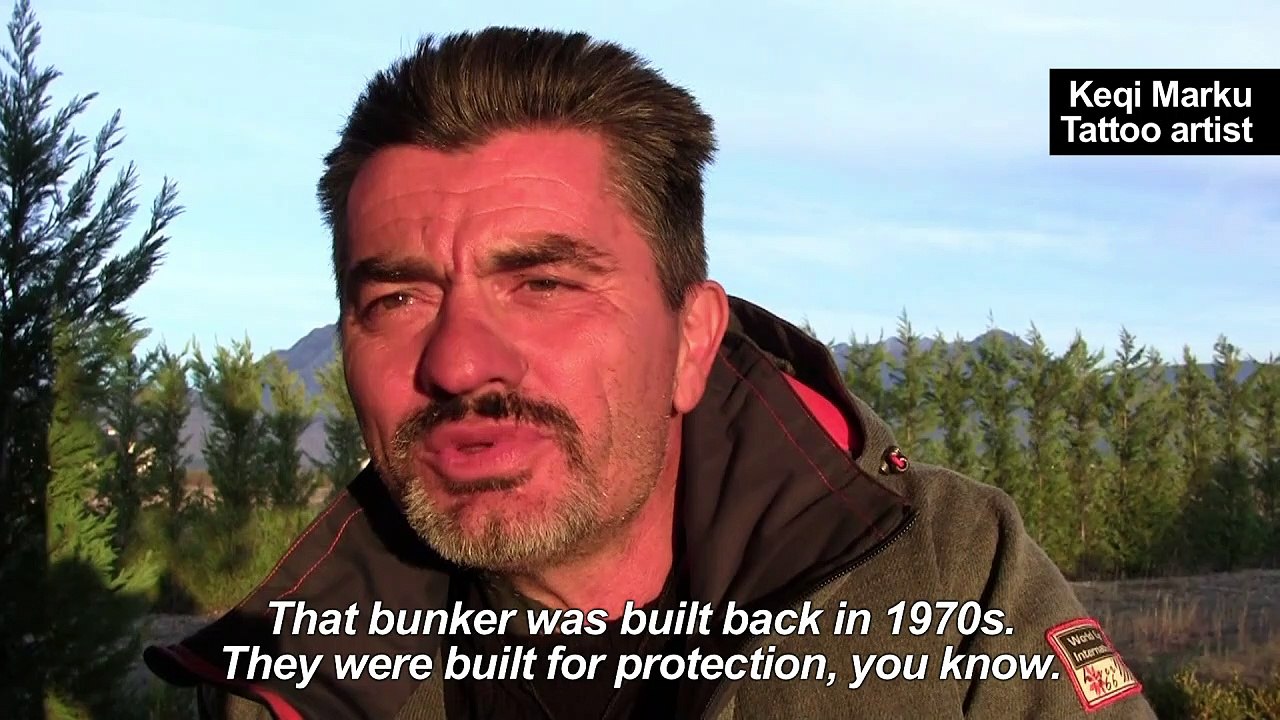 The 'Bad' tatoo artist inking up in an Albanian bunker