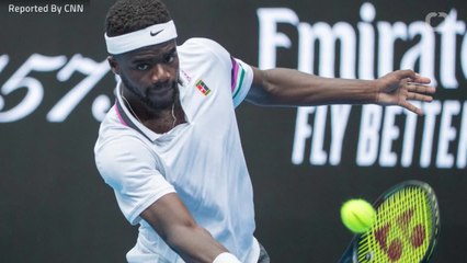 Aus. Open, Tiafoe Thumps Chest Celebrating Win