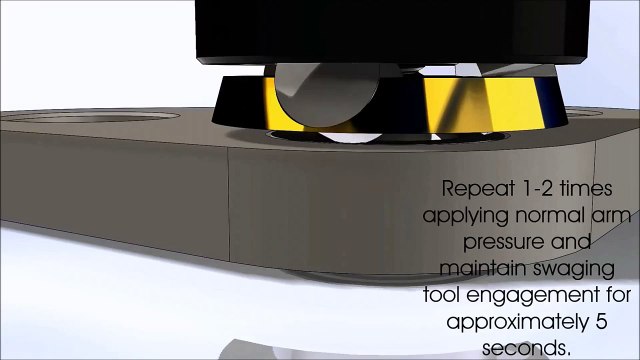 Unasis Aerospace Drill Press Swaging Tool Visual guide