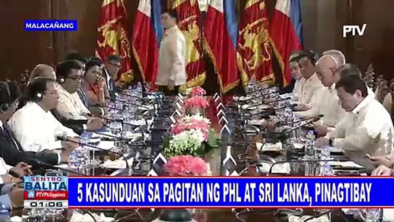 Ugnayan ng PHL at Sri Lanka, pinalakas pa