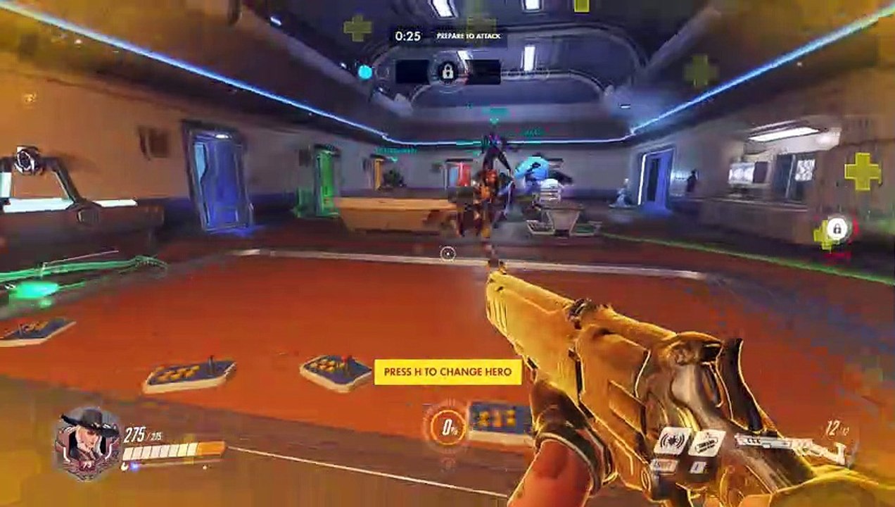 overwatch. not a really good gameplay. ASHE gameplay