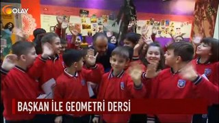 Başkan ile geometri dersi