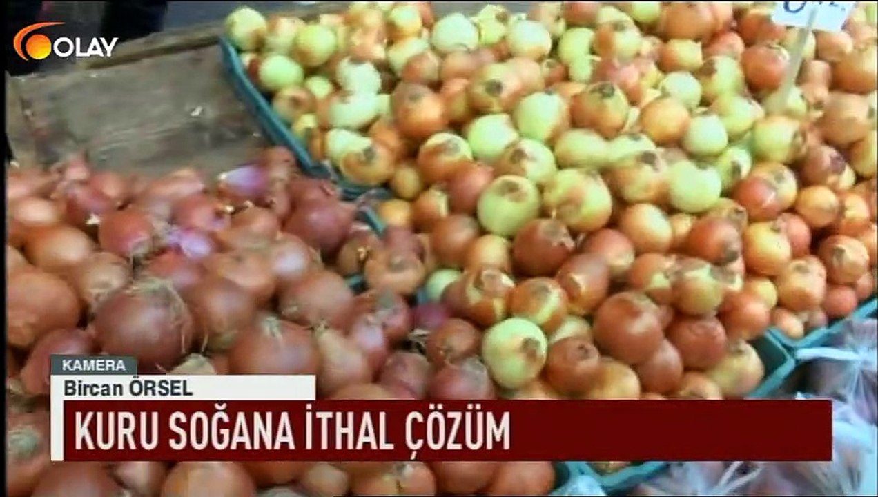 Kuru soğana ithal çözüm