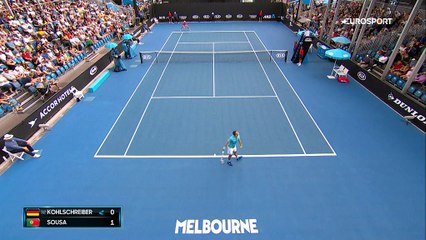 Sousa sort Kohlschreiber : les temps forts de sa victoire