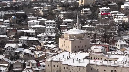 Karabük Safranbolu'da Çinli Turistlerin Kartopu Sevinci
