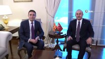 Dışişleri Bakanı Mevlüt Çavuşoğlu, Makedonyalı mevkidaşı Nikola Dimitrov ile görüşüyor