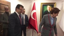 İmamoğlu, Akşener'i Ziyaret Etti